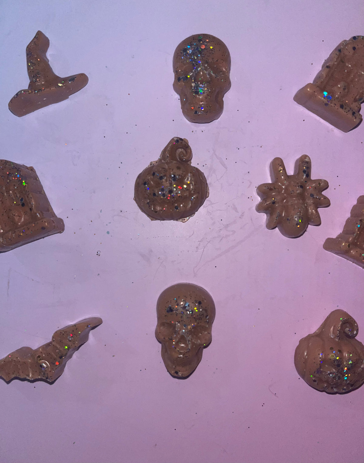 Pumpkin Pecan Caramel Waffles- samples- Halloween Shapes