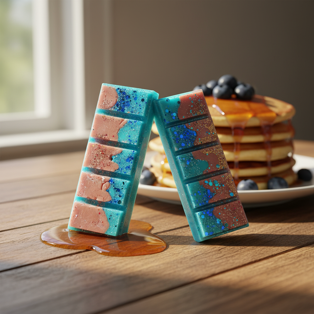 Wax Melt Snap Bars Leaning - Rustic Breakfast Scene